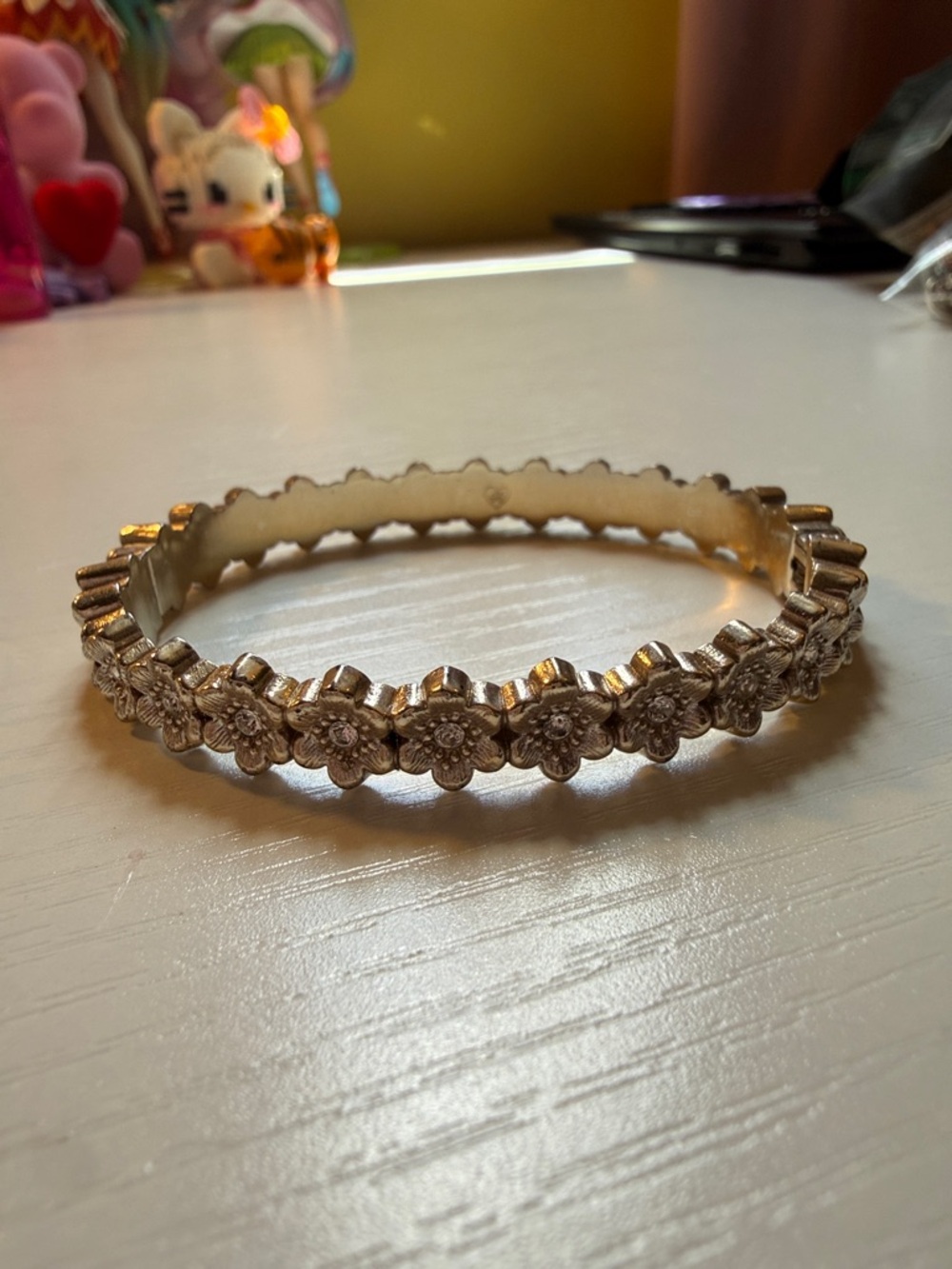 brighton Floral Crystal Bracelet - silver Tone